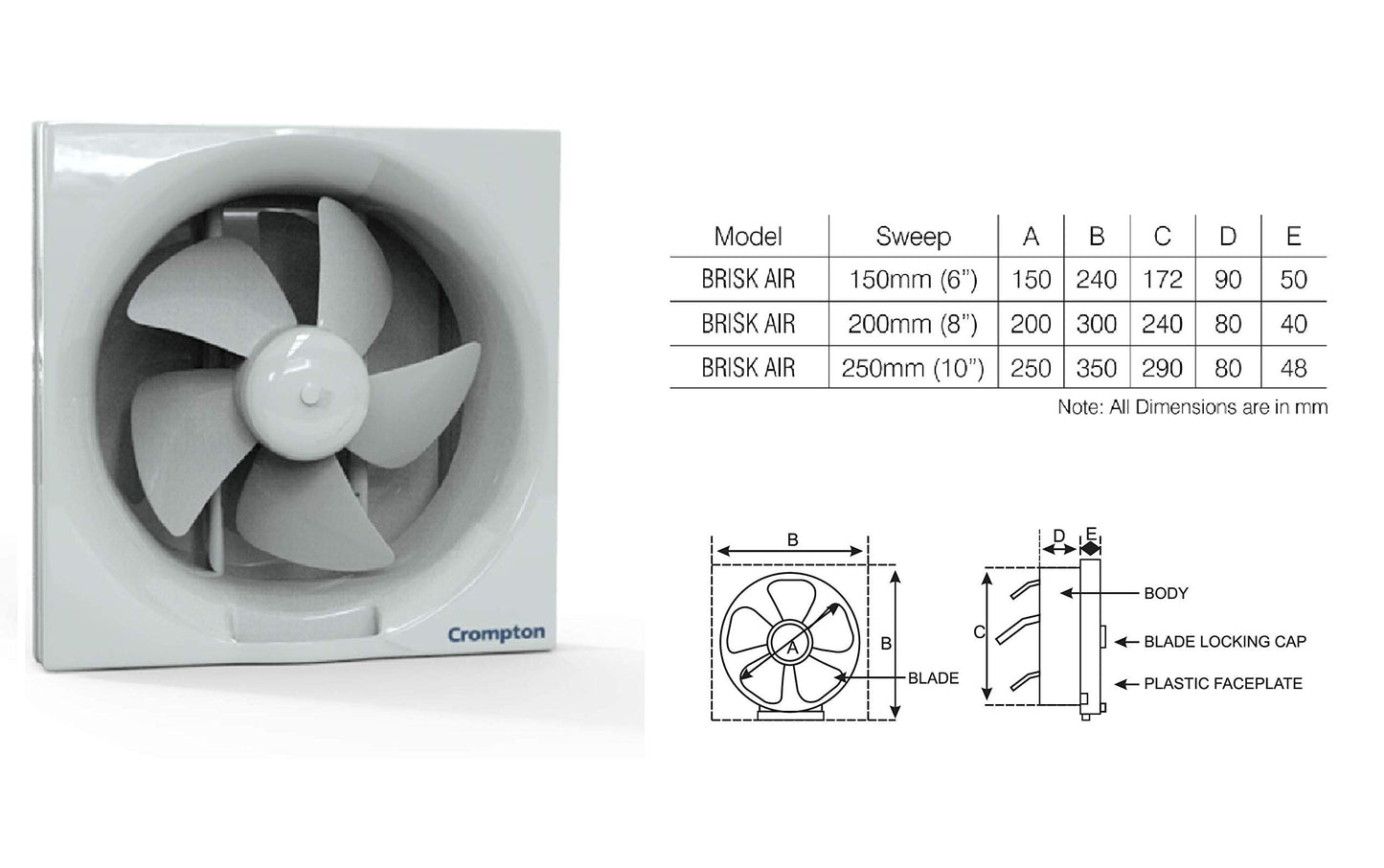 Crompton Brisk Air Exhaust Fan