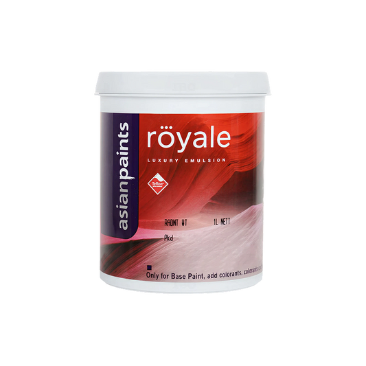 Adorn your walls with the elegant sheen of genuine Asian Paints Royale Luxury Emulsion. A durable, washable paint for a sophisticated home, with fast 60-min delivery in Bengaluru.