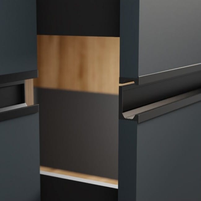 Achieve a sleek, modern, handle-less look for your kitchen with a genuine Ebco Gola Handle Profile. The ultimate choice for a minimalist design, with fast 60-min delivery in Bengaluru.