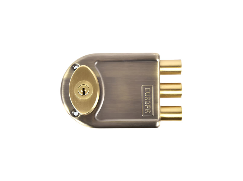 Europa Main Door Lock Antique Brass/Nickel Steel, Single Door Lock - HomeRun - 2634.00