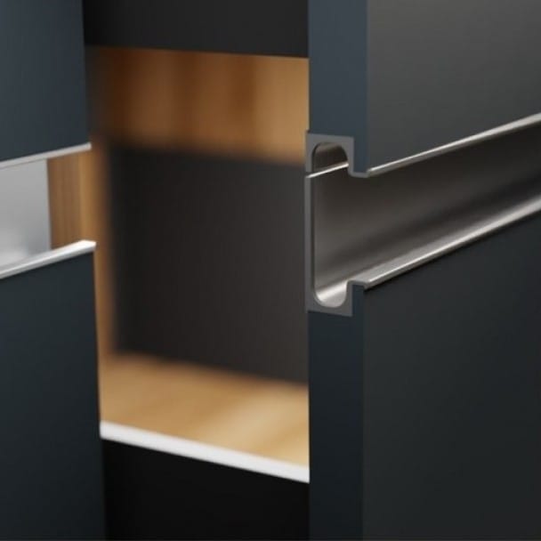 Achieve a sleek, modern, handle-less look for your kitchen with a genuine Ebco Gola Handle Profile. The ultimate choice for a minimalist design, with fast 60-min delivery in Bengaluru.