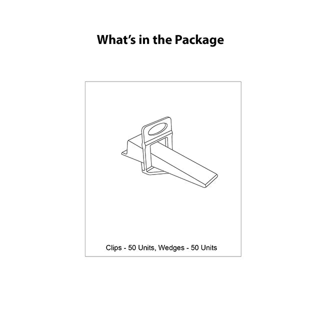 MYK Laticrete Tile Levelling Clips with Wedges | HomeRun, Bangalore