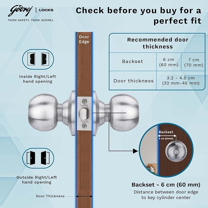 Godrej Cylindrical Locks SS