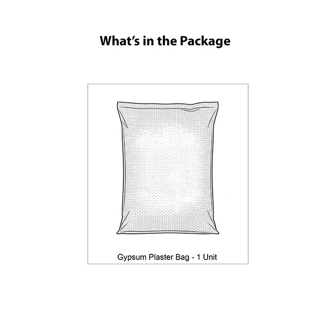 Alagar White Gypsum POP Powder, 25 Kg Bag | HomeRun, Bangalore