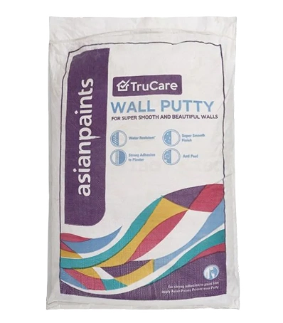 Create a perfect, smooth foundation for your paint with genuine Asian Paints TruCare Wall Putty (40kg). Fast 60-min delivery in Bangalore.