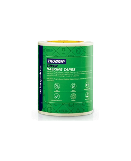 Get perfectly sharp, clean paint lines with genuine Asian Paints TruGrip Masking Tape. Removes cleanly for a professional finish, with fast 60-min delivery in Bengaluru.