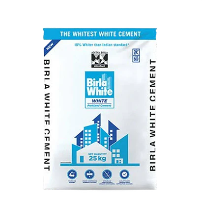 Birla White Cement sample showing high whiteness and fine texture quality for premium finishes