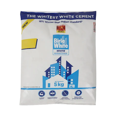 Smooth white cement powder texture ideal for mosaic tiles, terrazzo flooring, and decorative plastering