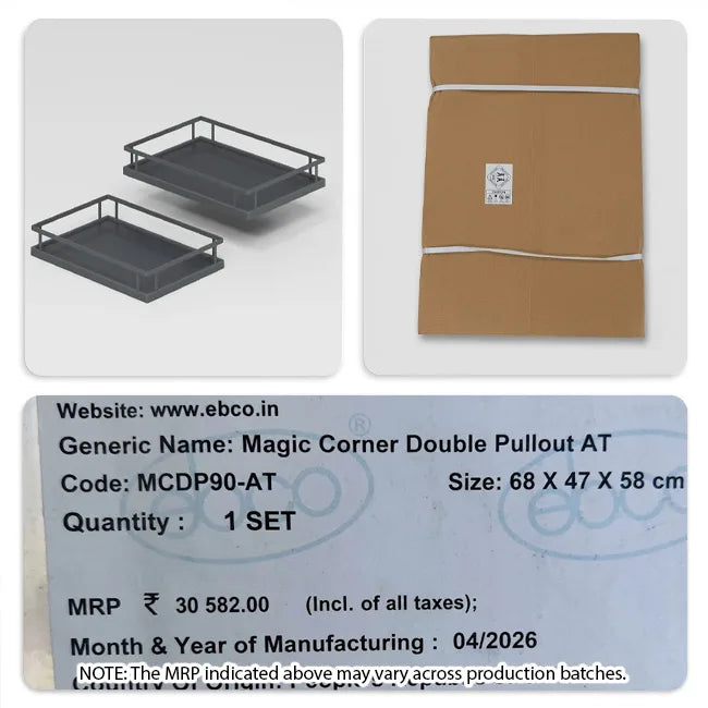 Ebco Universal Magic Corner, Double Pullout