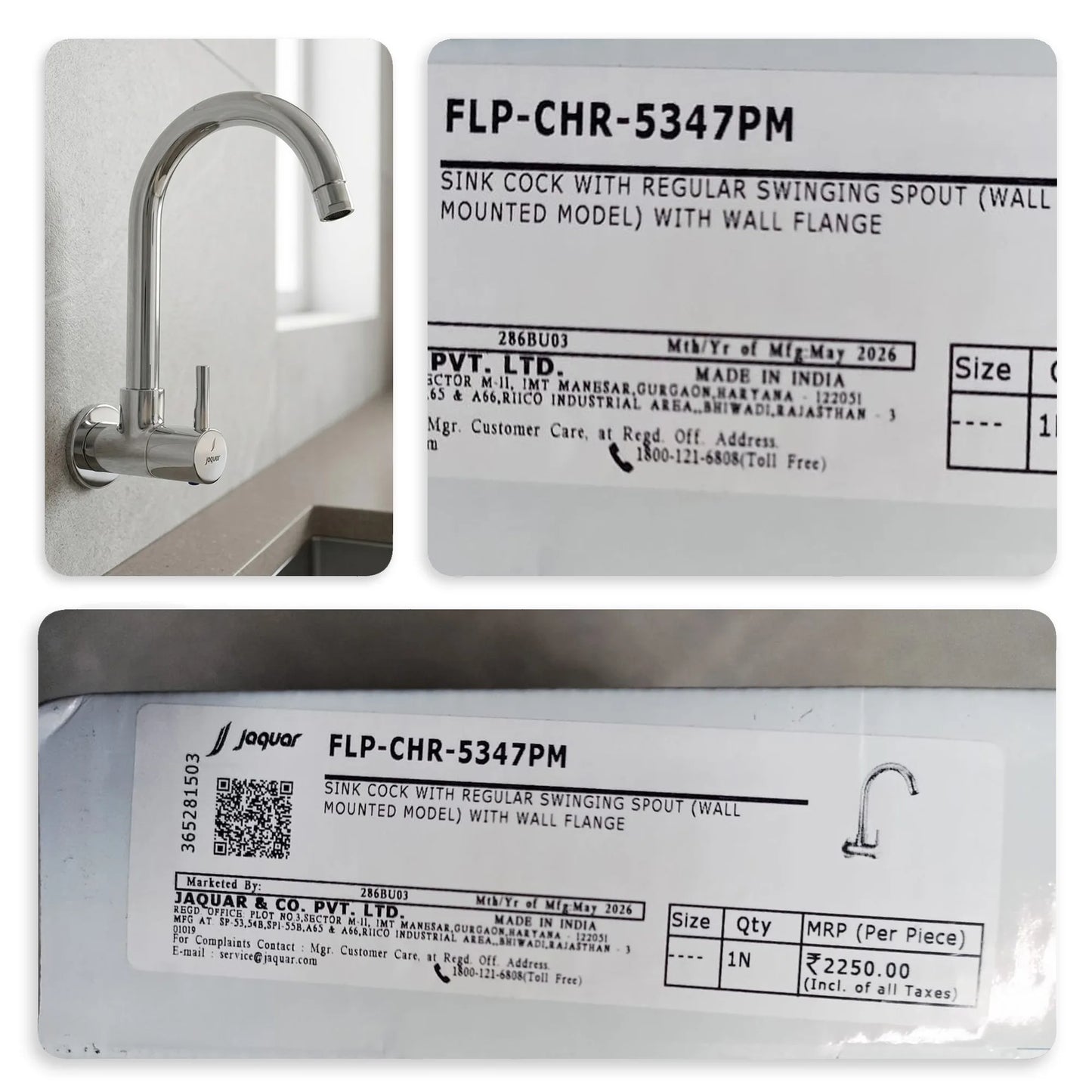 Jaquar Florentine Prime Kitchen Sink Cock, Chrome