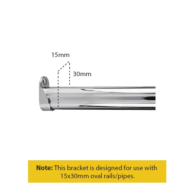 EBCO Wardrobe Rail Fittings (Bracket MS) | HomeRun, Bangalore