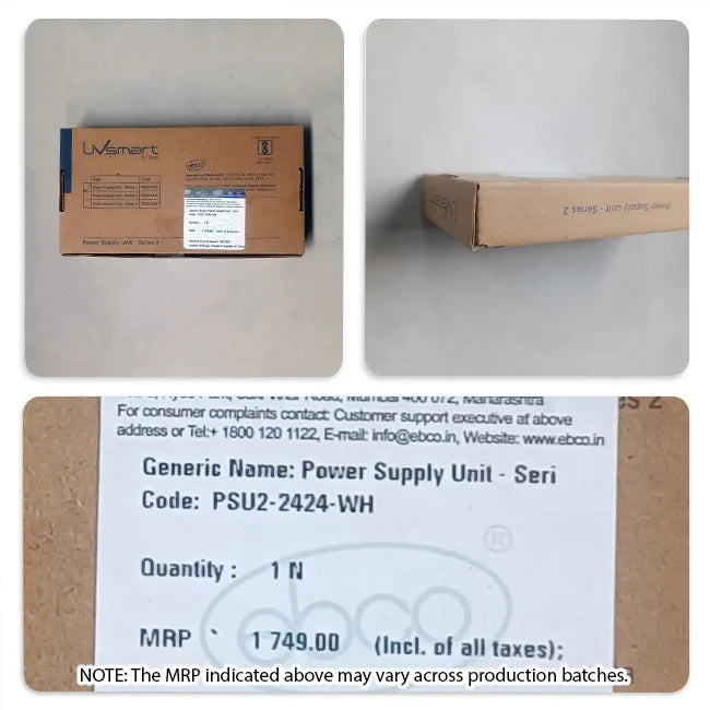 Ebco Light Adapter (Power Supply Unit) Series 2, 24Watts/24Volts | HomeRun, Bangalore