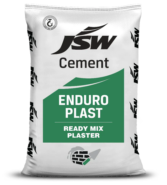 JSW Enduro Plast Ready Mix Plaster, 40 Kg Bag - HomeRun - 280.00