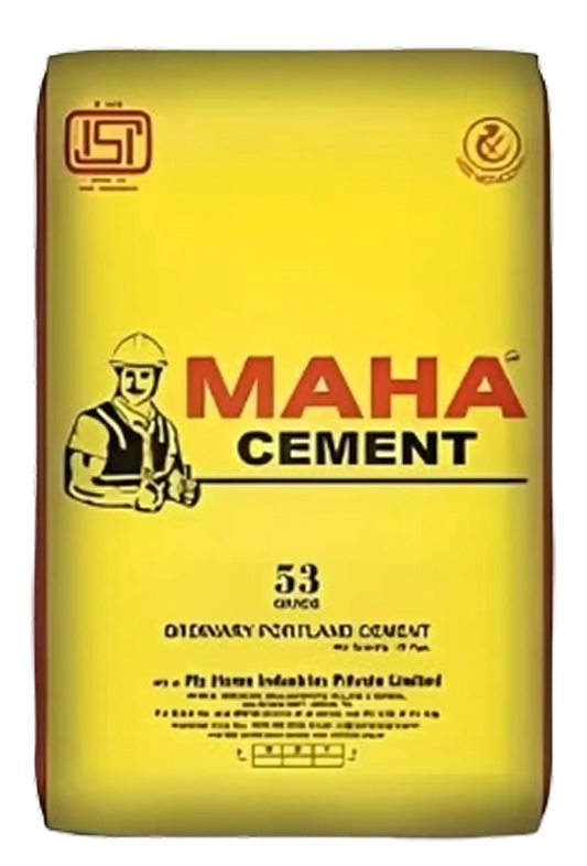 Maha Cement OPC 53 Grade Cement, 50 Kg Bag - HomeRun - 365.00