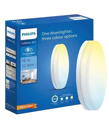 Philips Full Glow 3-in-1 Surface Light (Tunable), 15W, Round - HomeRun - 800.00