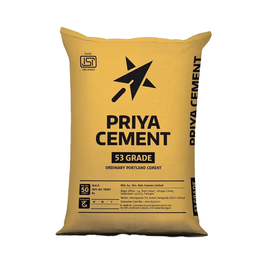 Priya OPC 53 Grade Cement, 50 Kg Bag - HomeRun - 365.00