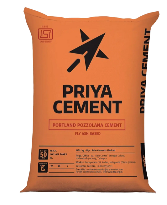 Priya PPC Cement, 50 Kg Bag - HomeRun - 345.00