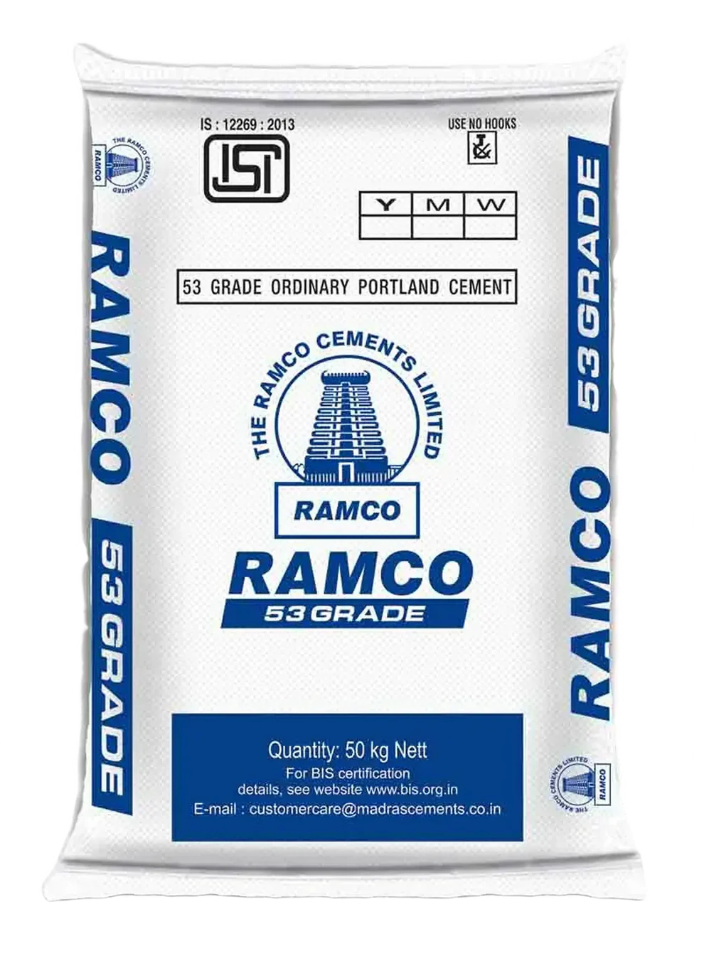 Ramco Cement OPC 53 Grade, 50 Kg Bag