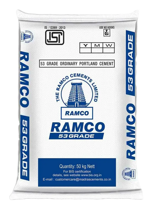 Ramco Cement OPC 53 Grade, 50 Kg Bag - HomeRun - 405.00