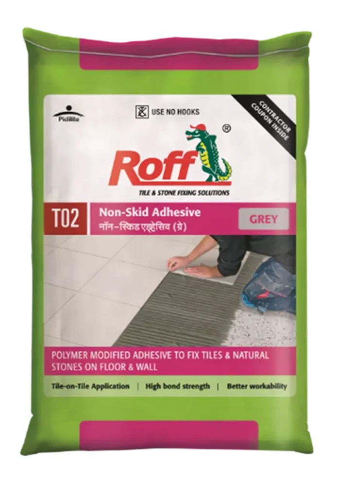 Roff T02 NSA Tile Adhesive 30kg powder bag for high-strength tile and natural stone installation - HomeRun Bangalore
