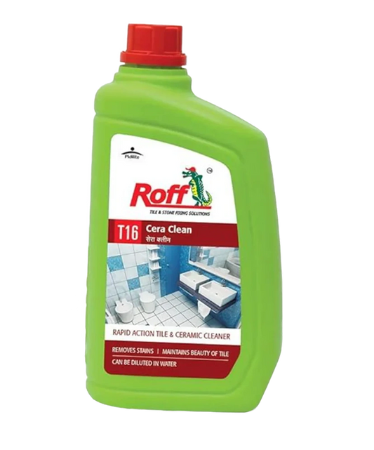 Roff T16 Cera Tile & Ceramic Cleaner bottle for stain and grime removal on tiles - HomeRun Bangalore