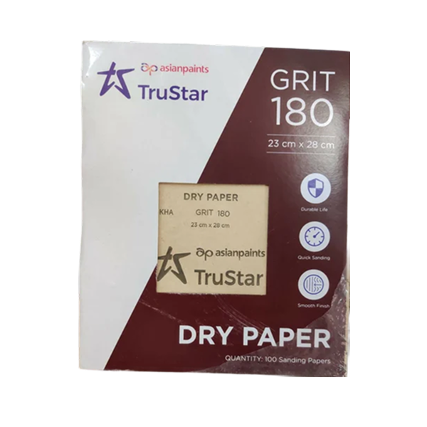 Create the perfect, ultra-smooth foundation for your paint with genuine Asian Paints TruStar Sanding Paper. Fast 60-min delivery in Bengaluru.