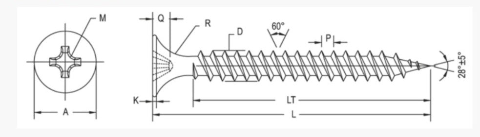 Zipco Wooden/Gypsum Screws, 3.5mm, Box