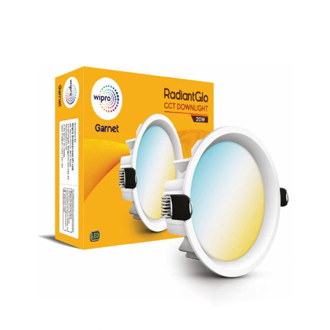 Wipro Garnet RadiantGlo CCT LED Downlight I Homerun, Bangalore