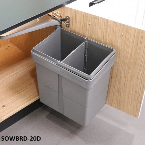 Ebco Swing Out Waste Bin, Rectangular, Double - HomeRun - 1614.00