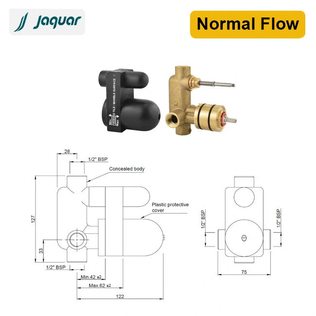 Jaquar Concealed Body for Single Lever Diverter