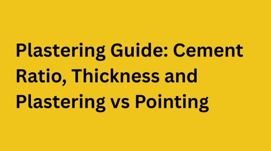 Plastering Guide: Cement Ratio, Thickness and Plastering vs Pointing
