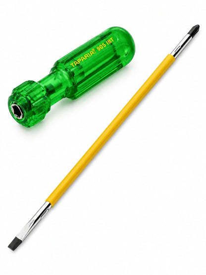 Taparia Two-in-One Screwdriver, Black Tip