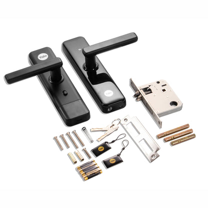 Yale Smart Door Lock YDME50Pro, Black, PIN, RFID, Manual Key Access (Non Finger Print Access)