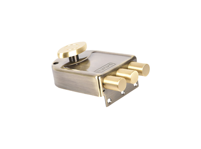 Europa Main Door Lock Antique Brass/Nickel Steel