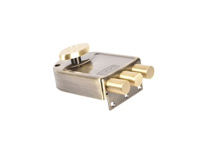 Europa Main Door Lock Antique Brass/Nickel Steel