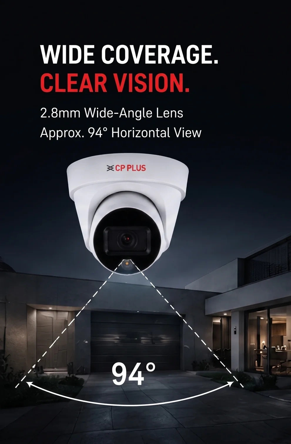 CP Plus 2MP IP Dome Camera - CP-UNC-DA21L3C-Q
