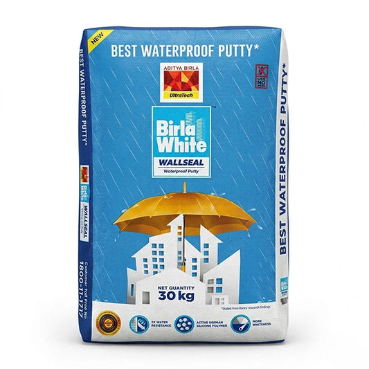 Birla White WallSeal Waterproof Putty, 30 Kg Bag
