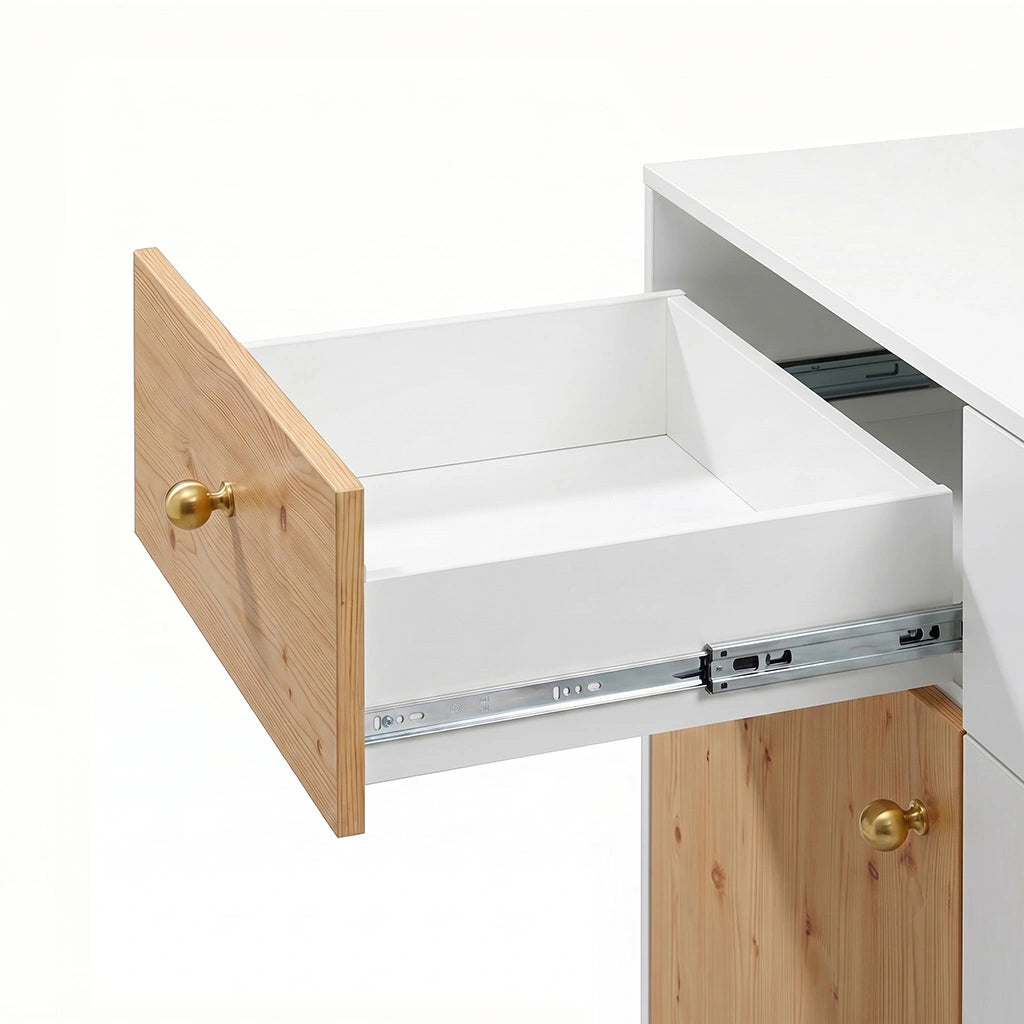 Ebco Sleek Telescopic Drawer Channel, Soft Close, 35 Kg Capacity, Zinc I Homerun, Bangalore