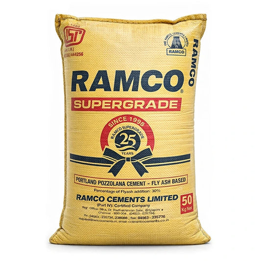 Ramco Supergrade PPC Cement, 50 Kg Bag | HomeRun, Bangalore