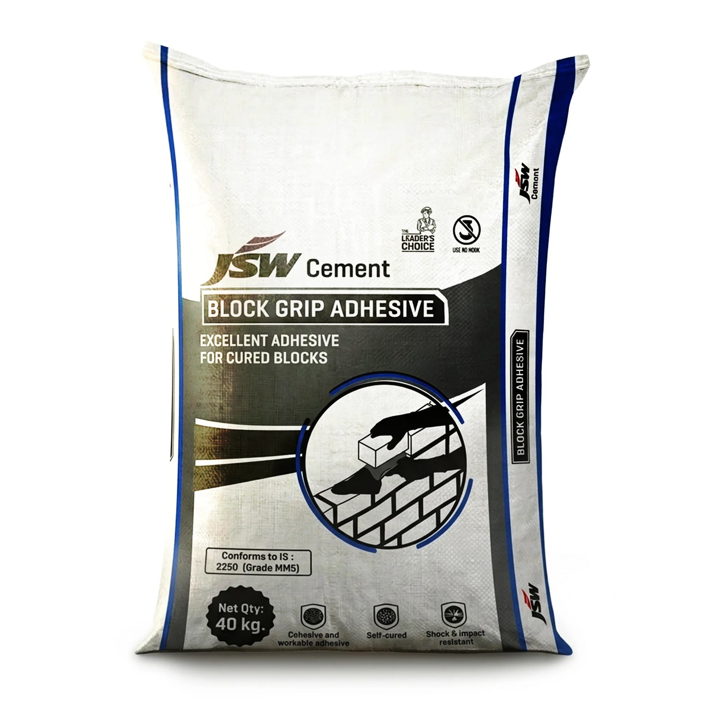 JSW Block Grip AAC Block Jointing Mortar/Adhesive, 40 Kg Bag | HomeRun, Bangalore