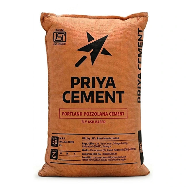 Priya PPC Cement, 50 Kg Bag I Homerun