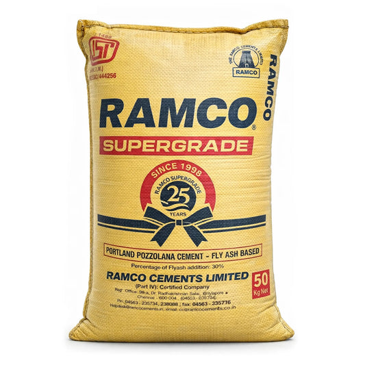 Ramco Supergrade PPC Cement, 50 Kg Bag | HomeRun, Bangalore