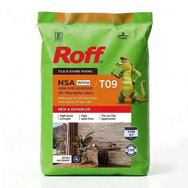 Roff T09 NSA Tile Adhesive, White, 20 Kg Bag | HomeRun, Bangalore