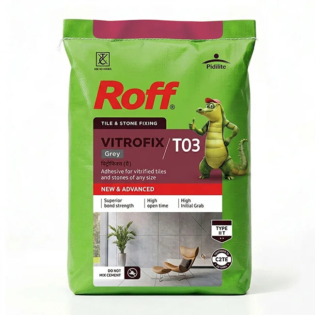 Roff T03 VFA Tile Adhesive, Grey, 20 Kg Bag | HomeRun, Bangalore