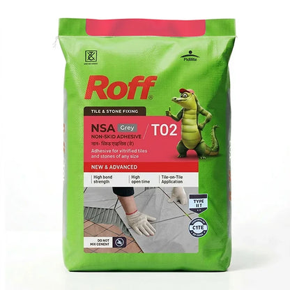 Roff T02 NSA Tile Adhesive, Grey, 30 Kg Bag | HomeRun, Bangalore