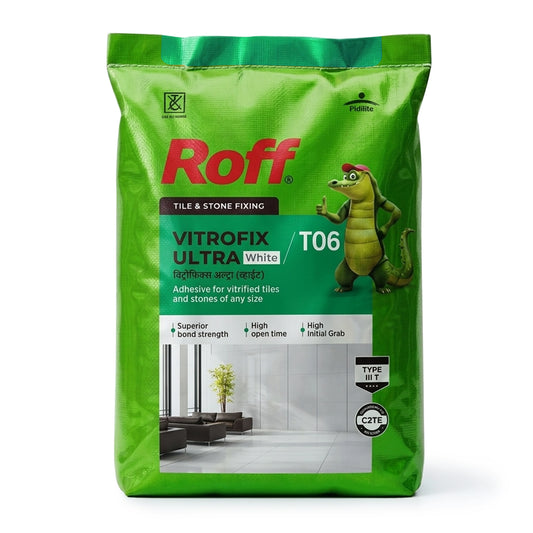 Roff T06 VFA Tile Adhesive, White, 20 Kg Bag | HomeRun, Bangalore