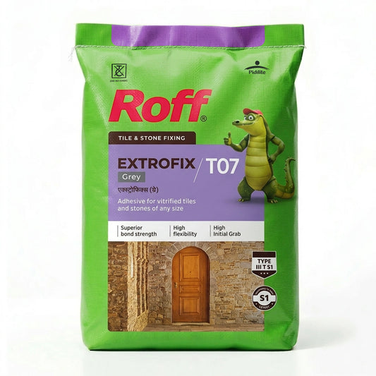 Roff T07 Extrofix Tile Adhesive, Grey, 20 Kg Bag | HomeRun, Bangalore