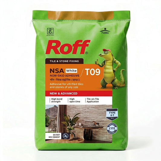Roff T09 NSA Tile Adhesive, White, 20 Kg Bag | HomeRun, Bangalore