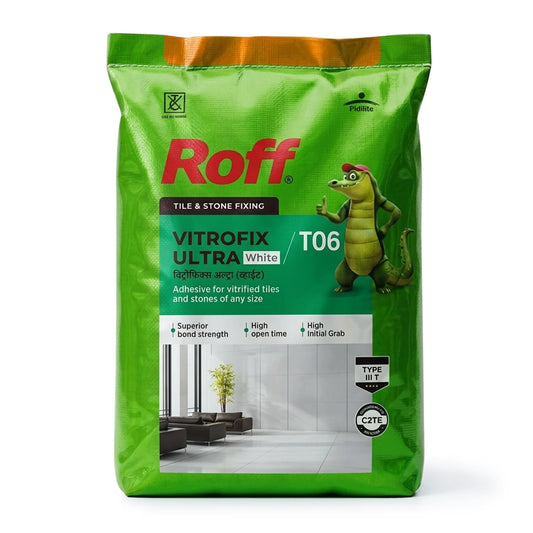 Roff T06 VFA Tile Adhesive, White , 20 Kg Bag | HomeRun, Bangalore