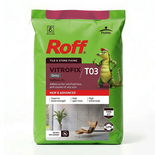 Roff T03 VFA Tile Adhesive, Grey, 20 Kg Bag | HomeRun, Bangalore